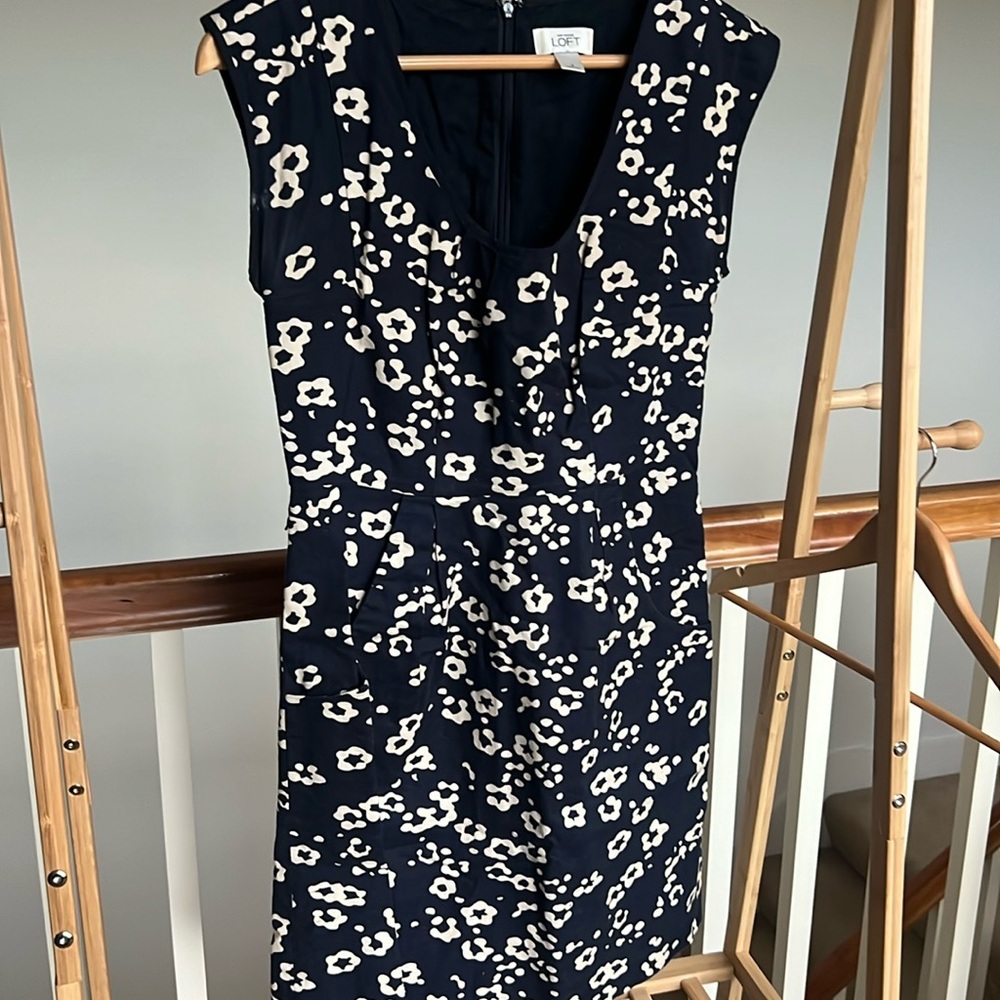 Loft Dress Abstract Floral